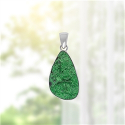 2815541083 Pendente in uvarovite, 4,6 cm, rodiato, unico 083 | Marco Schreier