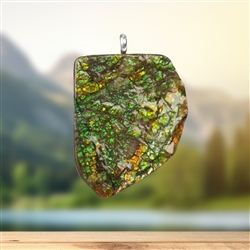 2815583079 Ammolite pendant unique 079 | Schreier wholesale; gems, healing stones & jewelry