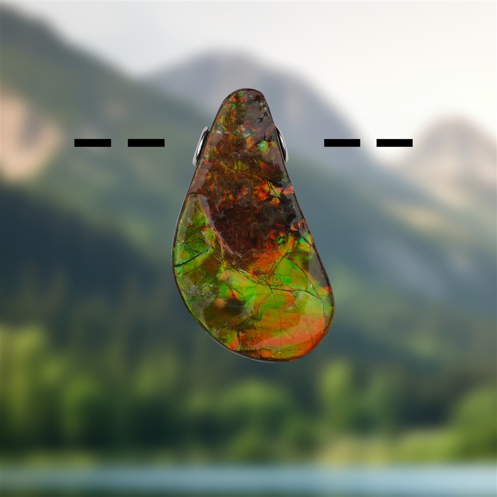 Ammolite pendant unique 113, 3.6 cm | wholesaler gems, healing stones & jewelry