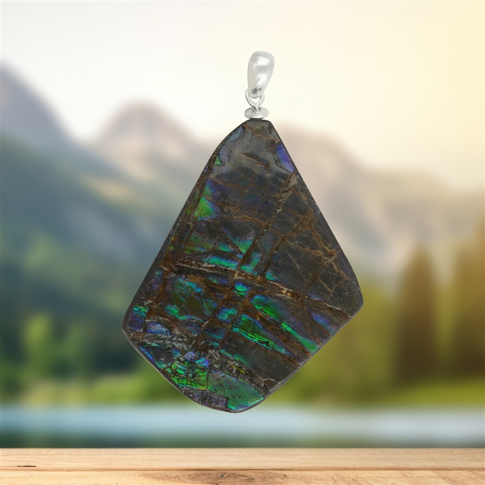 2815583126 Ammolite pendant unique 126, 7 cm | wholesaler gems, healing stones & jewelry