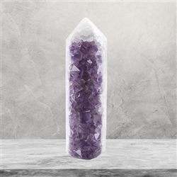 2816012018 Drusen-Spitze Amethyst Unikat 018, 17cm | GH Edelsteine, Heilsteine & Schmuck