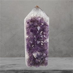 2816012019 Drusen-Spitze Amethyst Unikat 019, 17cm | GH Edelsteine, Heilsteine & Schmuck