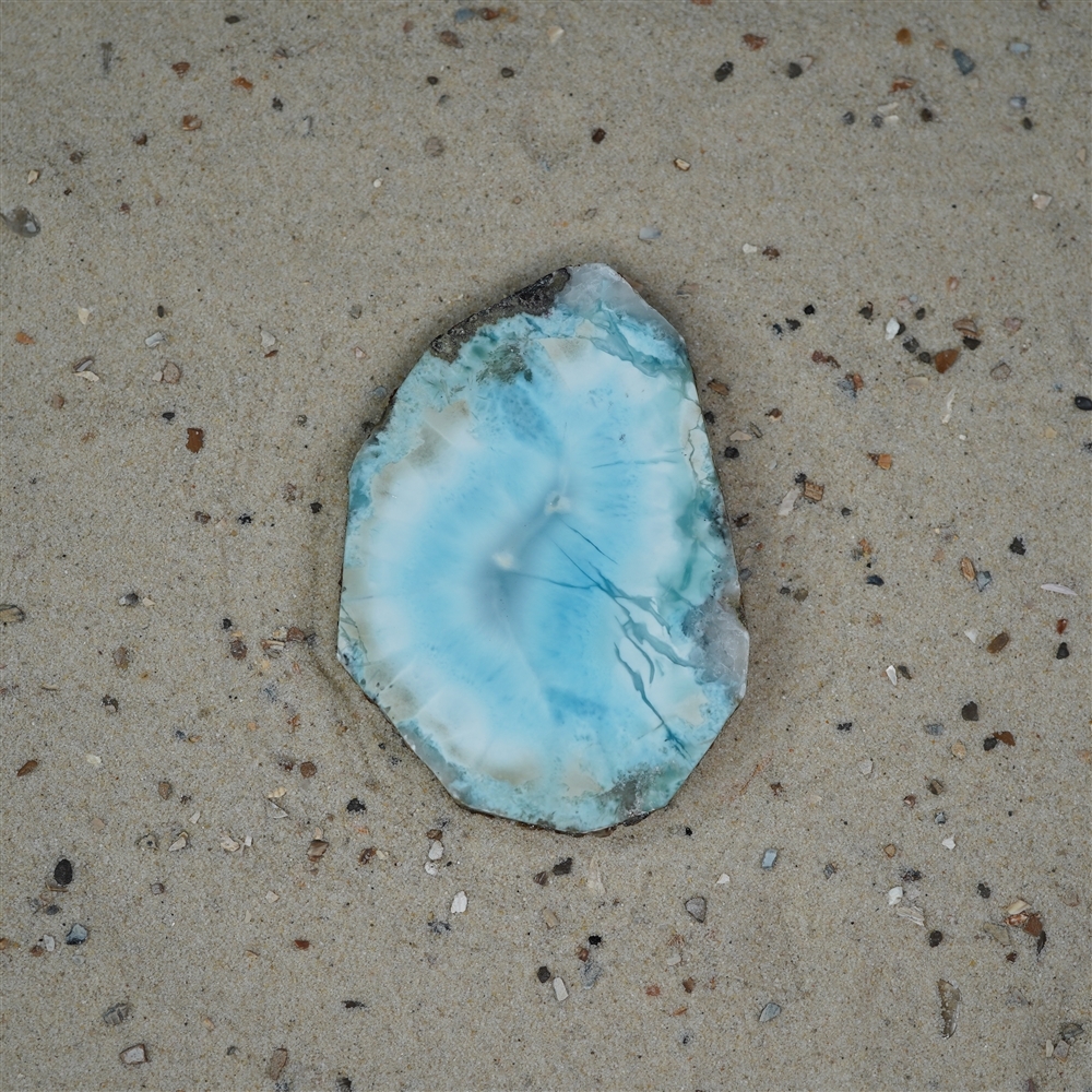 Plaque Larimar Pièces uniques #035, 7,0 x 4,9cm | Marco Schreier