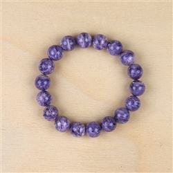 2818048002 Bracelet, Charoite, 11mm beads unique 002 | wholesaler gems & healing stones