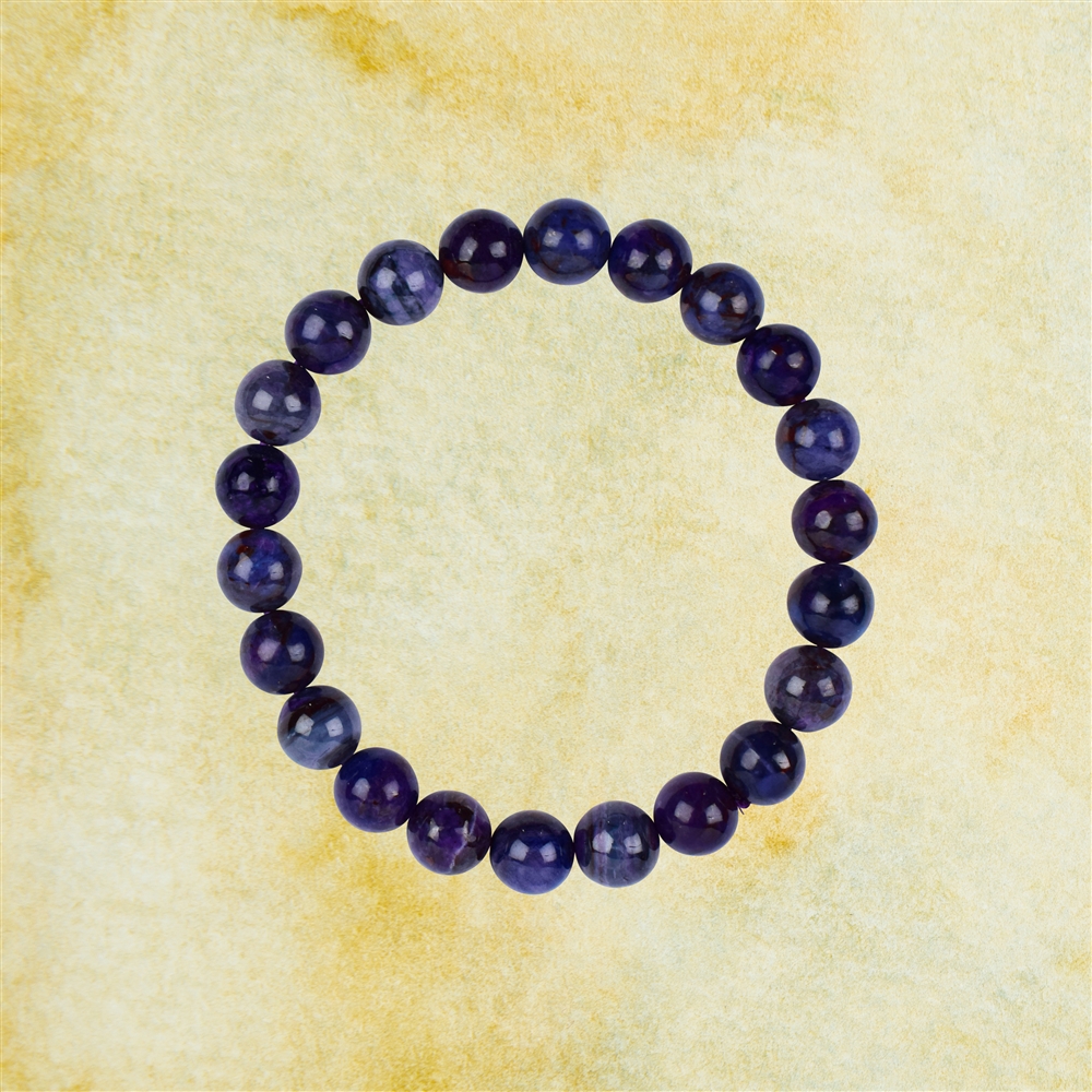 Bracelet en perles rondes Sugilite Pièces uniques 009