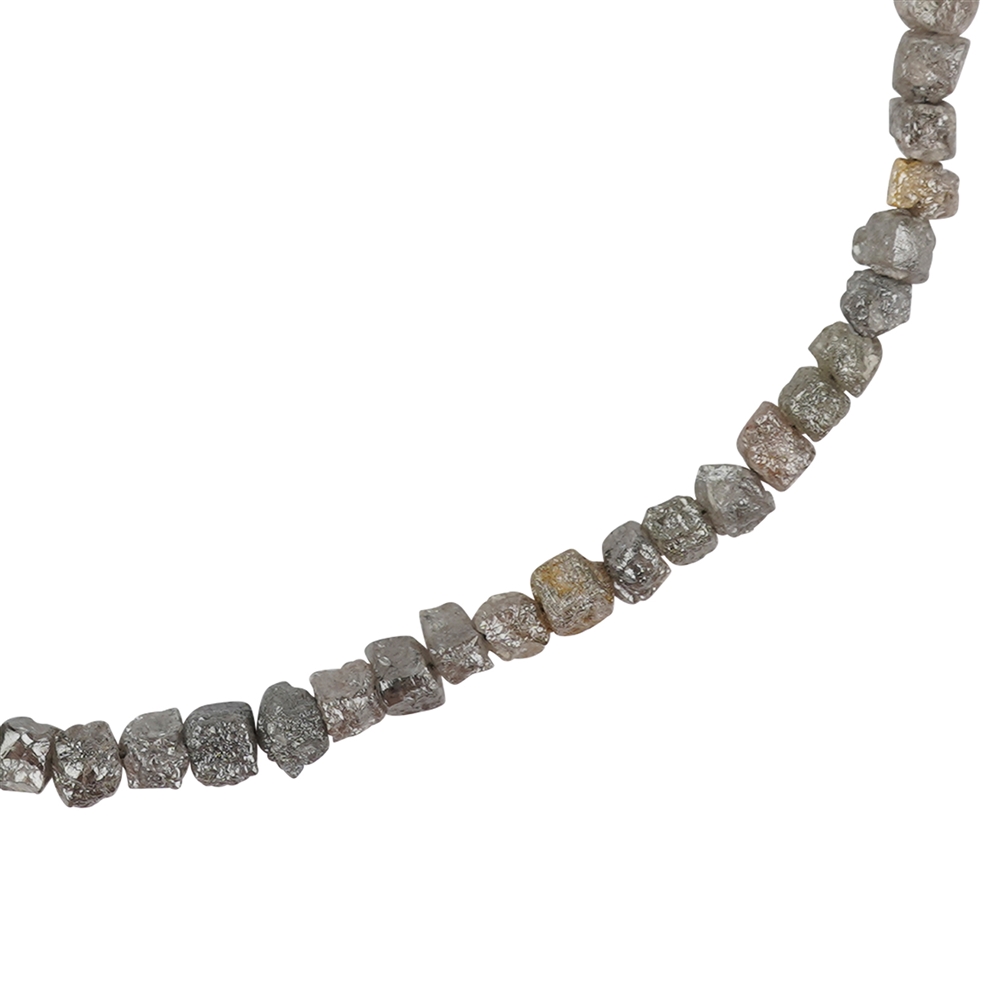 Diamond necklace, 5.5 - 7.0mm, unique 001