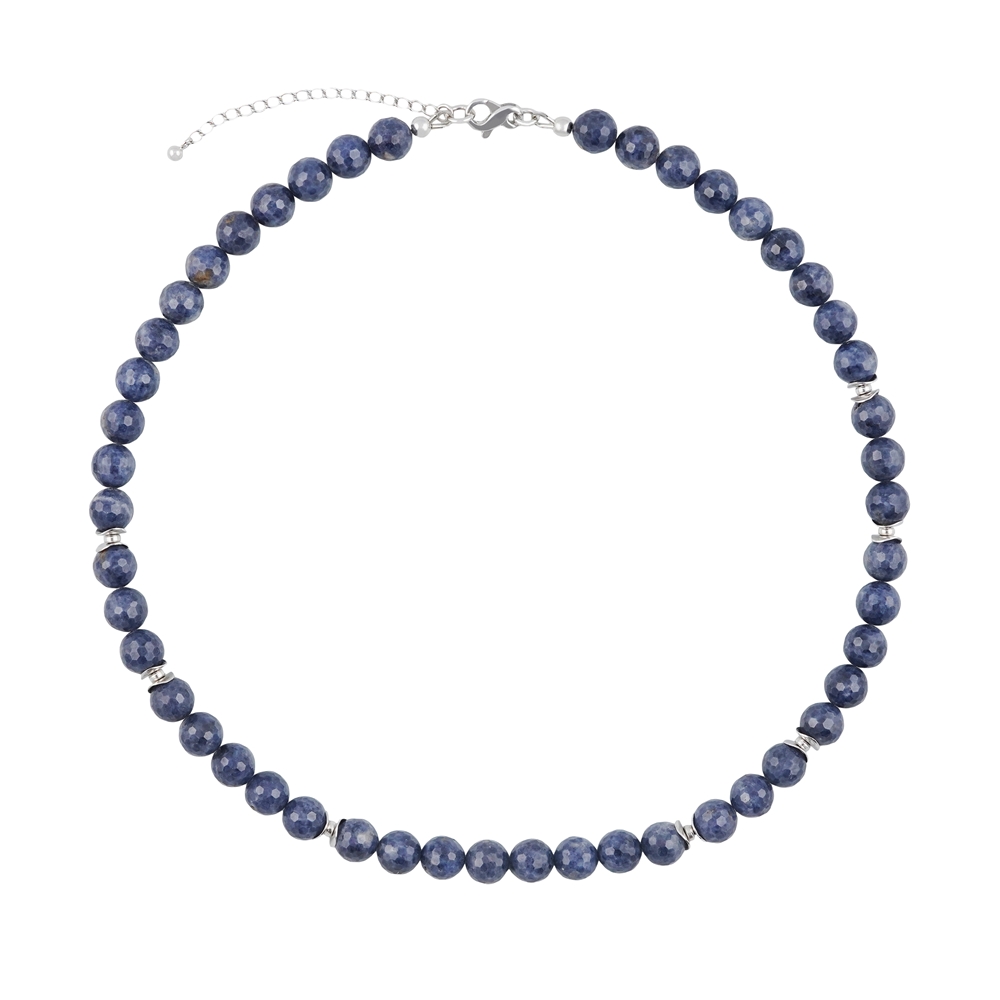 Collana Atelier Zaffiro, perle sfaccettate, unico 008 | Marco Schreier