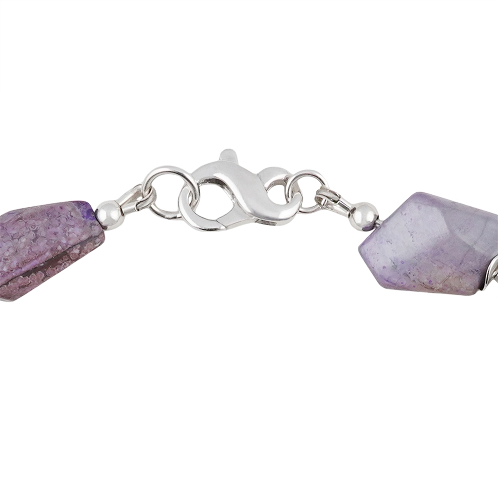 Chaîne d'atelier Sugilite, forme libre, rhodiée, Pièces uniques 006 | Marco Schreier