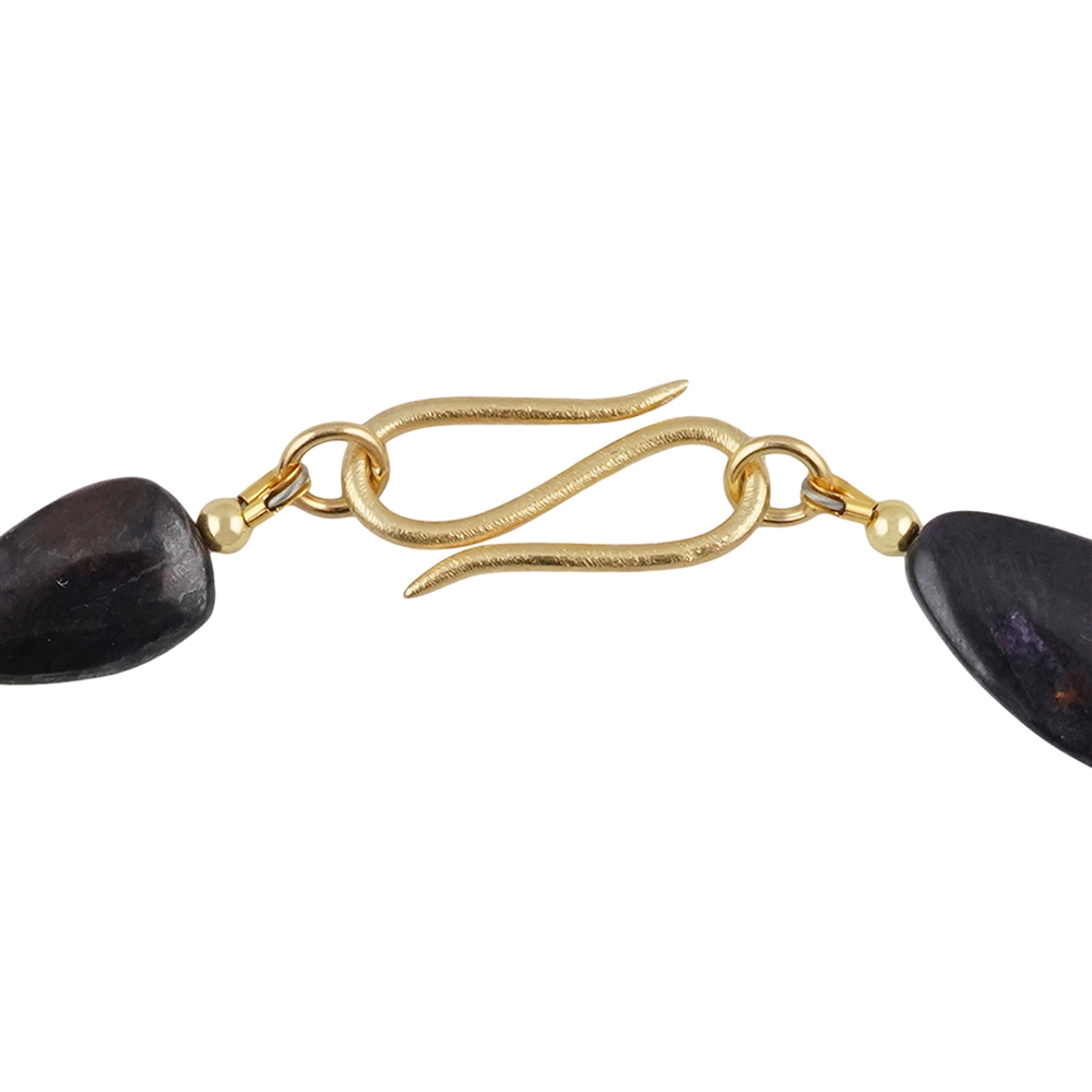 Chaîne d'atelier Sugilite, Freeform, doré, Pièces uniques 011 | Marco Schreier