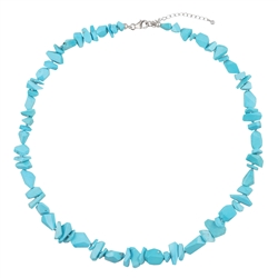 2822155002 Collana Atelier Turchese, forme libere, rodiato, unico 002 | Marco Schreier