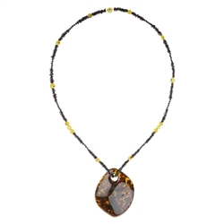 2822309001 Copal necklace, unique 001 | minerals wholesale - gems, healing stones & jewelry