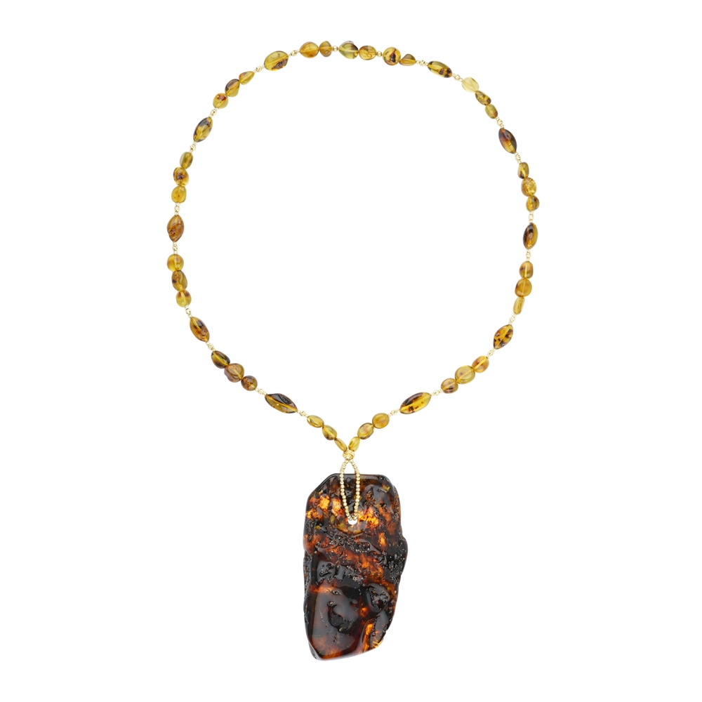 Copal necklace, unique 003