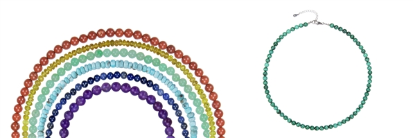 Gemstone necklaces Rainbow-Line | wholesaler gems, healing stones & jewelry