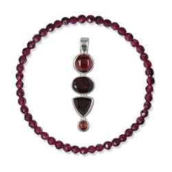 Garnet necklaces and garnet bracelets | wholesale gems, healing stones &amp; jewelry