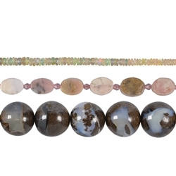 Gemstone strands opal | Schreier wholesale suppliers - precious &amp; healing stones