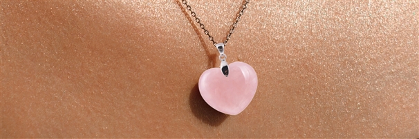 Pendants &amp; Chains Rose Quartz | minerals trade - gems, healing stones &amp; jewelry