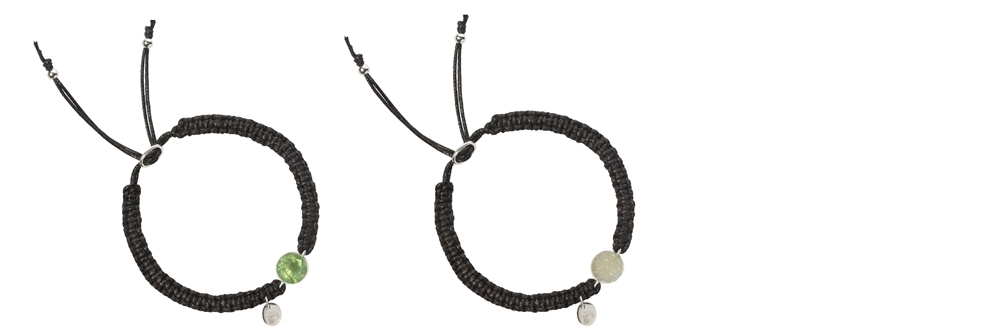 Macram&#233; bracelets with gemstones | wholesaler gems, healing stones &amp; jewelry